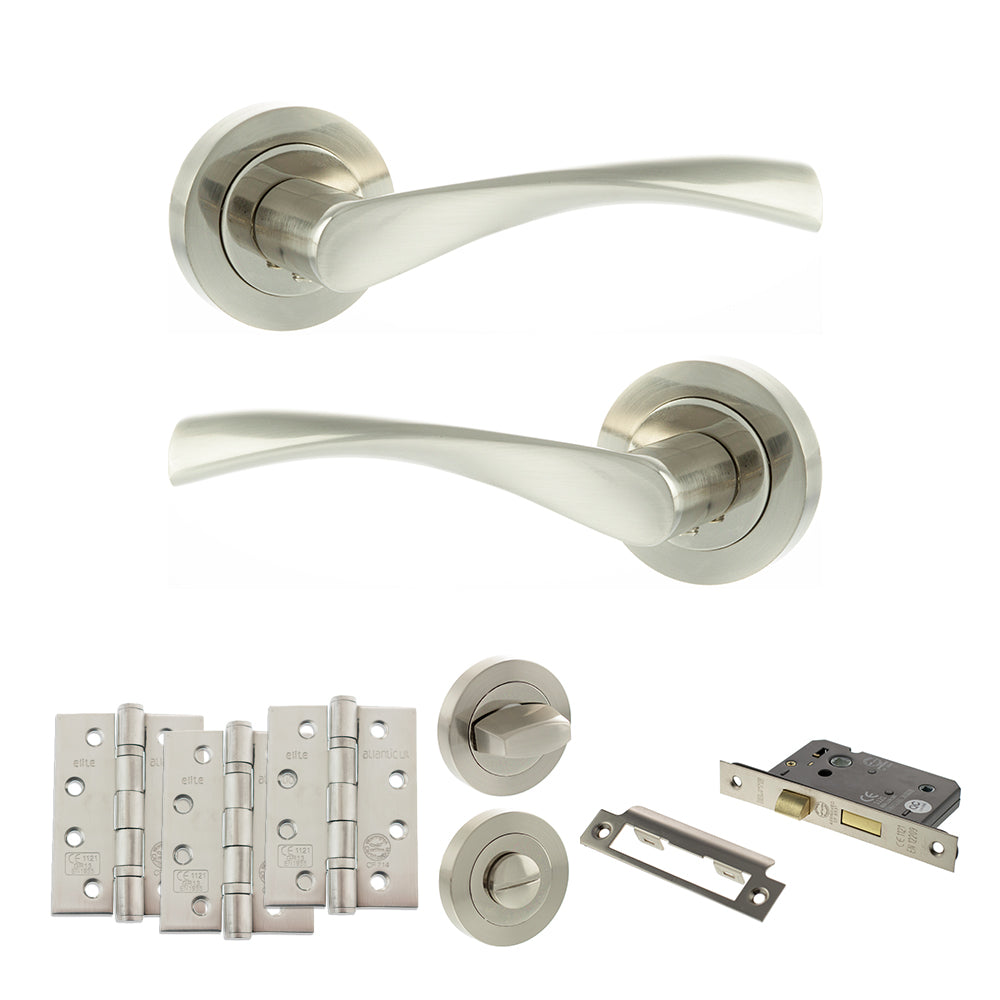 Atlantic ECO20 Eco Aqua on Round Rose Door Handle Pack