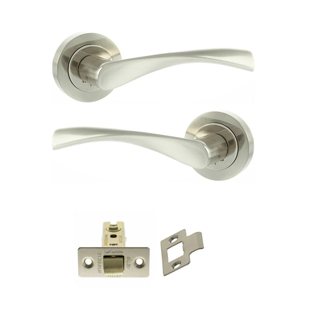 Atlantic ECO20 Eco Aqua on Round Rose Door Handle Pack