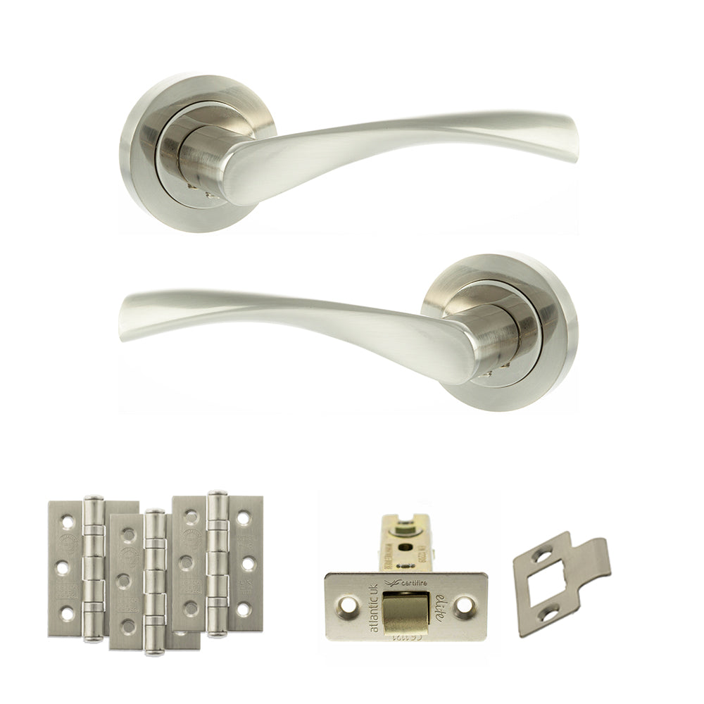 Atlantic ECO20 Eco Aqua on Round Rose Door Handle Pack