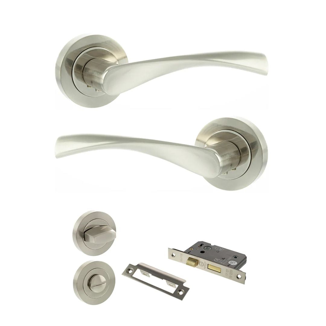Atlantic ECO20 Eco Aqua on Round Rose Door Handle Pack