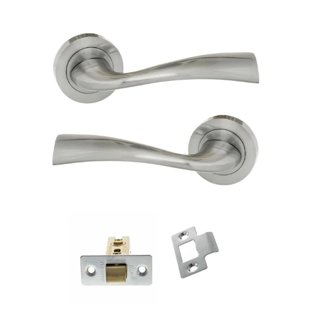 Atlantic ECO30 Eco Wave on Round Rose Door Handle Pack