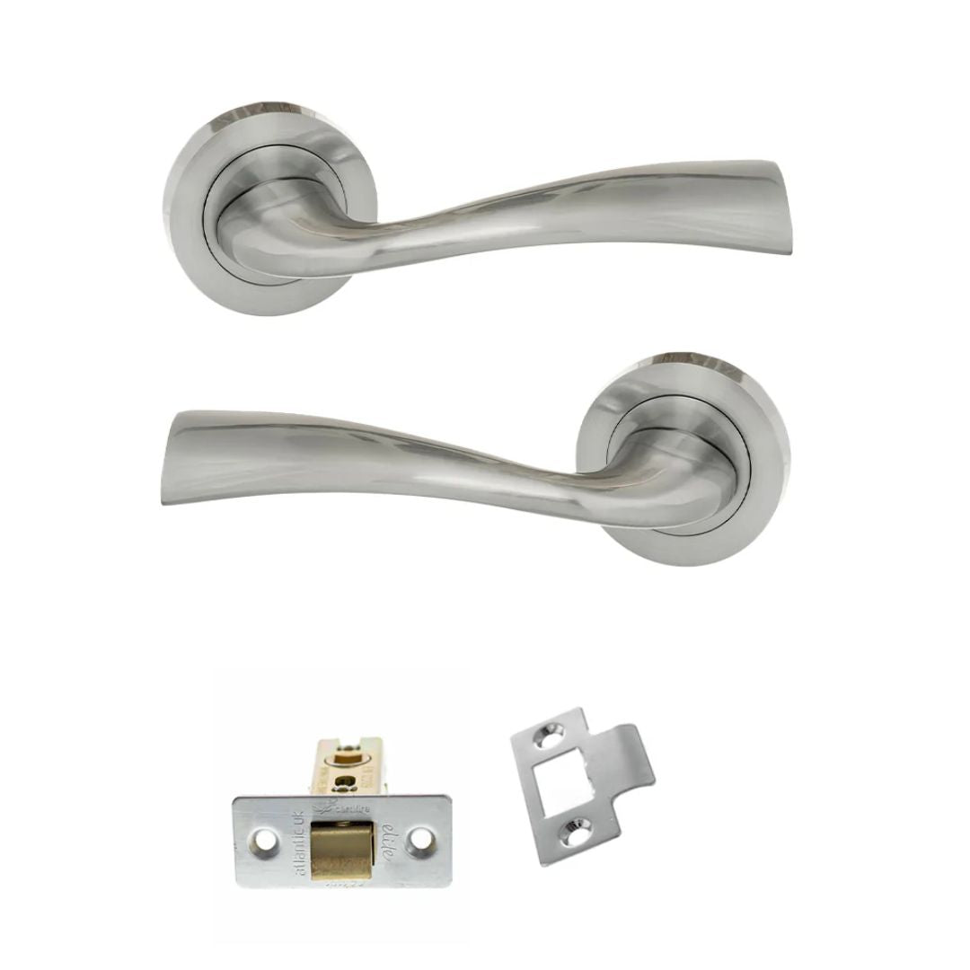 Atlantic ECO30 Eco Wave on Round Rose Door Handle Pack