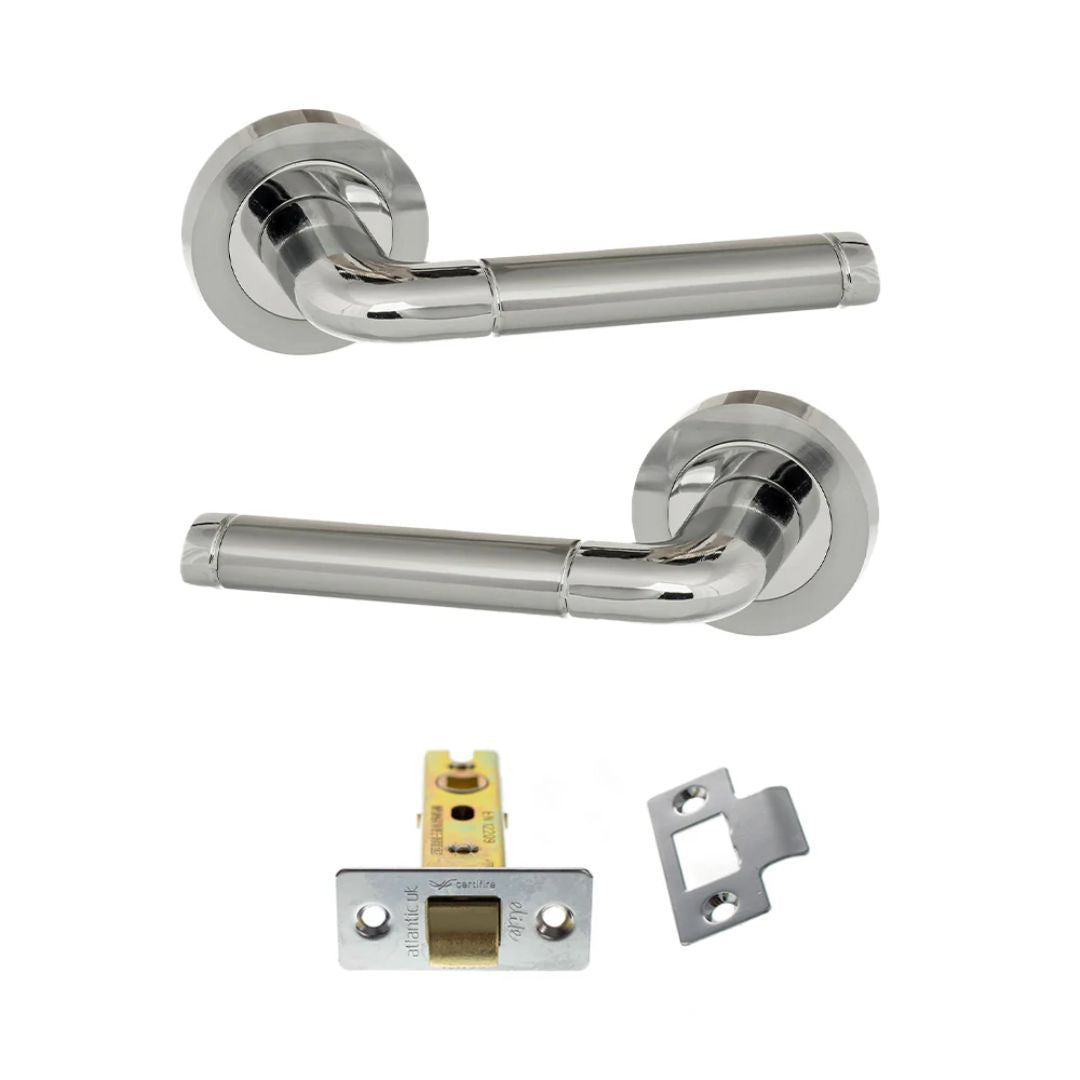 Atlantic ECO40SCPC Eco Ocean on Round Rose Door Handle Pack