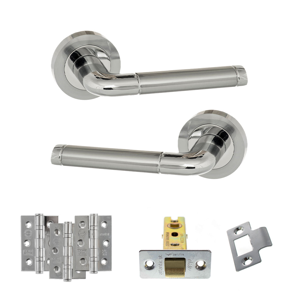 Atlantic ECO40SCPC Eco Ocean on Round Rose Door Handle Pack