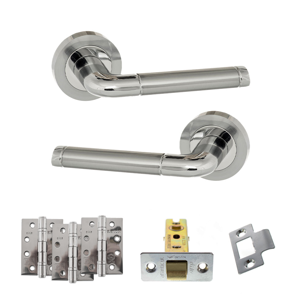 Atlantic ECO40SCPC Eco Ocean on Round Rose Door Handle Pack