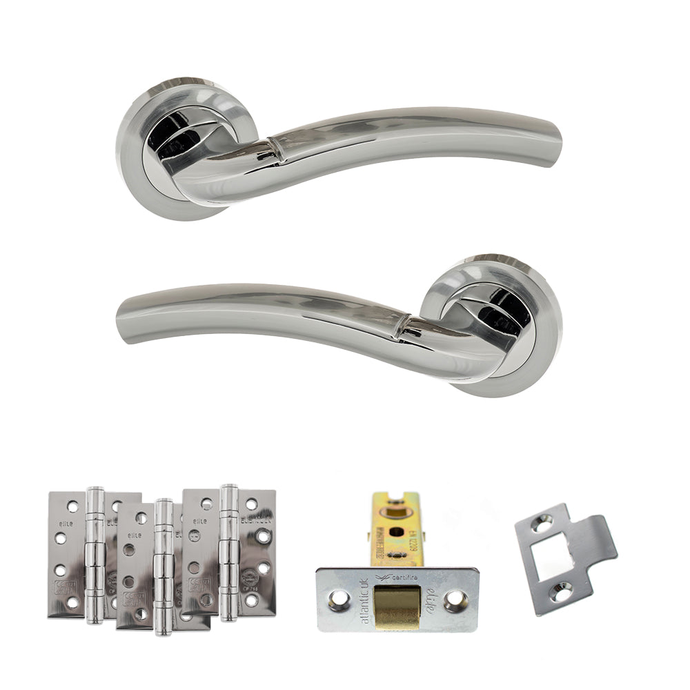 Atlantic ECO50SCPC Eco Crest on Round Rose Door Handle Pack