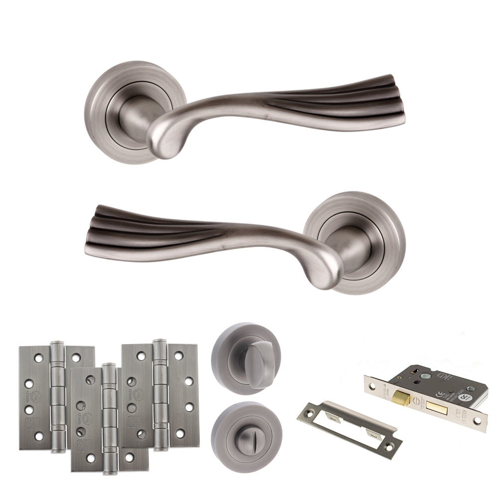 Atlantic OE110 Old English Richmond on Round Rose Door Handle Pack