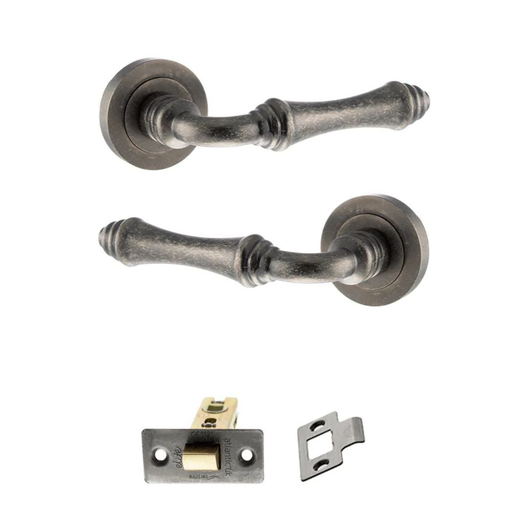 Atlantic OE127 Old English Durham on Round Rose Door Handle Pack