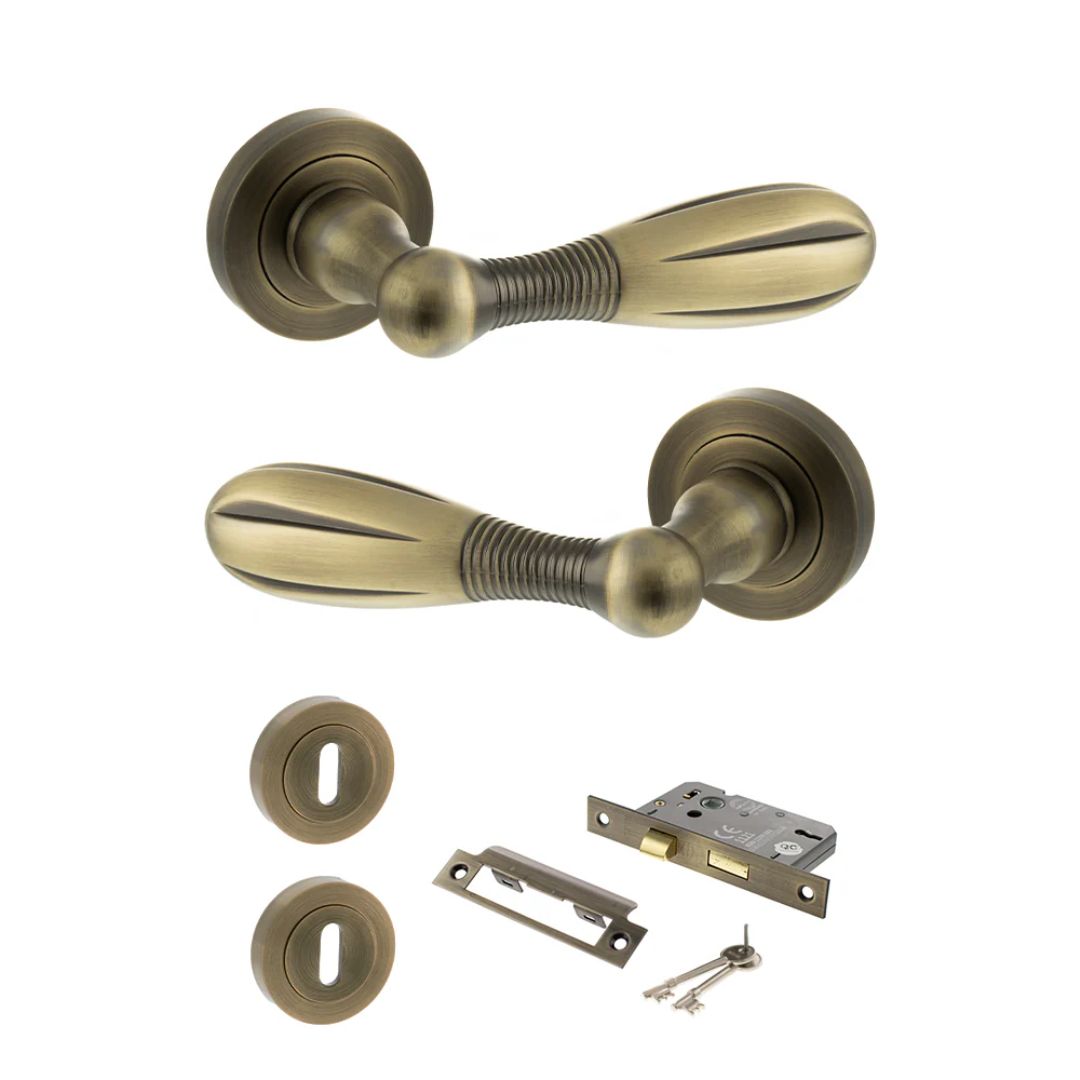 Atlantic OE175MAB Old English Cambridge on Round Door Handle Pack