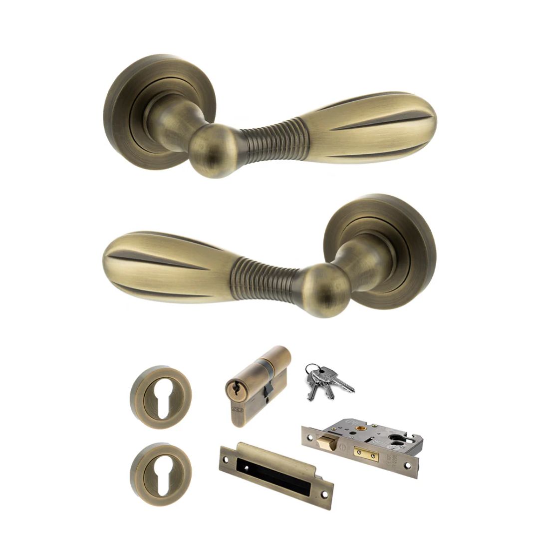 Atlantic OE175MAB Old English Cambridge on Round Door Handle Pack