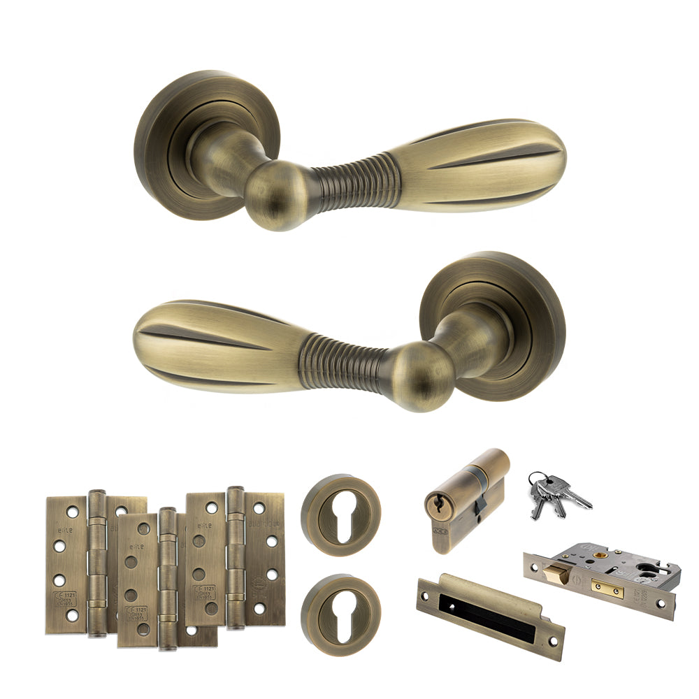 Atlantic OE175MAB Old English Cambridge on Round Door Handle Pack