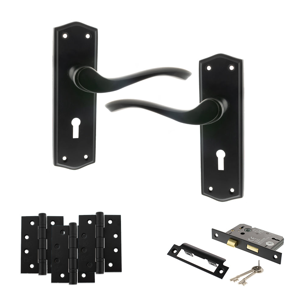 Atlantic OE178 Old English Warwick on Backplate Door Handle Pack