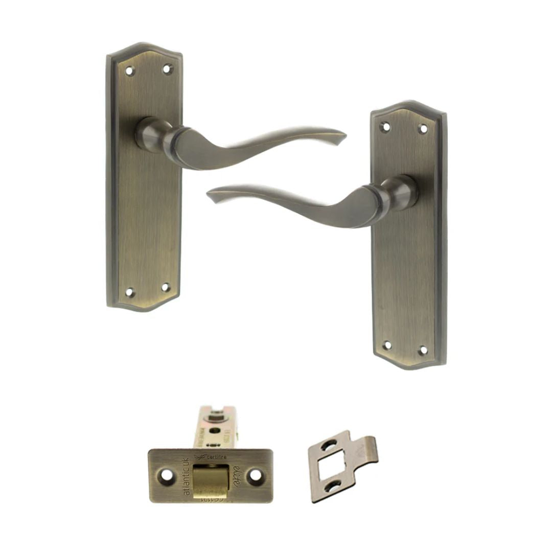 Atlantic OE178 Old English Warwick on Backplate Door Handle Pack
