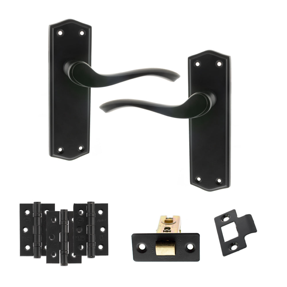 Atlantic OE178 Old English Warwick on Backplate Door Handle Pack
