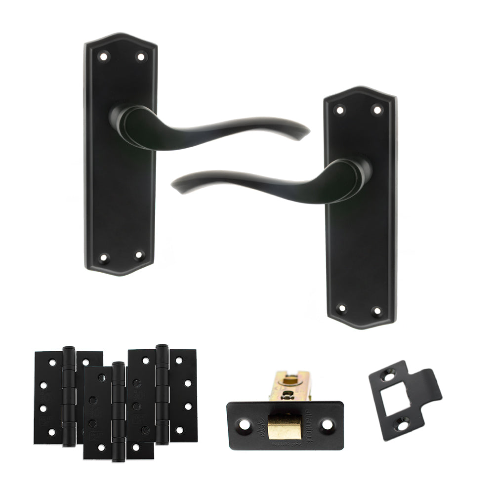Atlantic OE178 Old English Warwick on Backplate Door Handle Pack