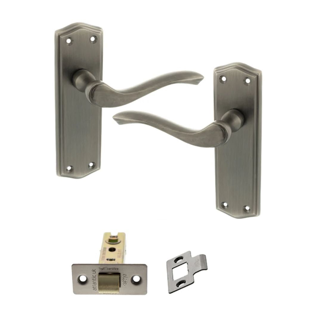 Atlantic OE178 Old English Warwick on Backplate Door Handle Pack