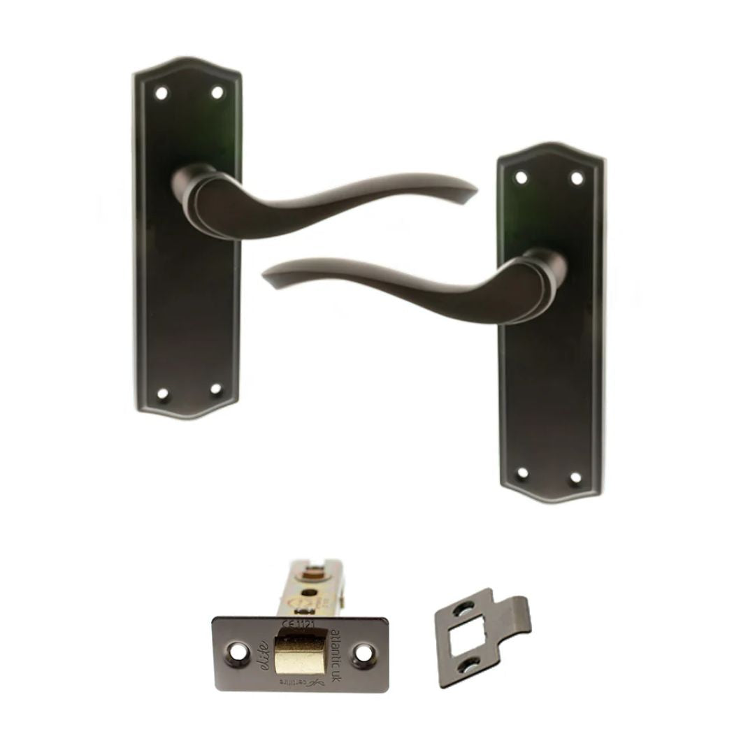 Atlantic OE178 Old English Warwick on Backplate Door Handle Pack
