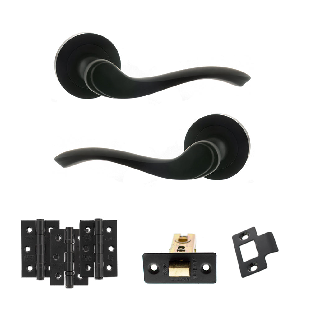 Atlantic OE178 Old English Warwick on Round Rose Door Handle Pack