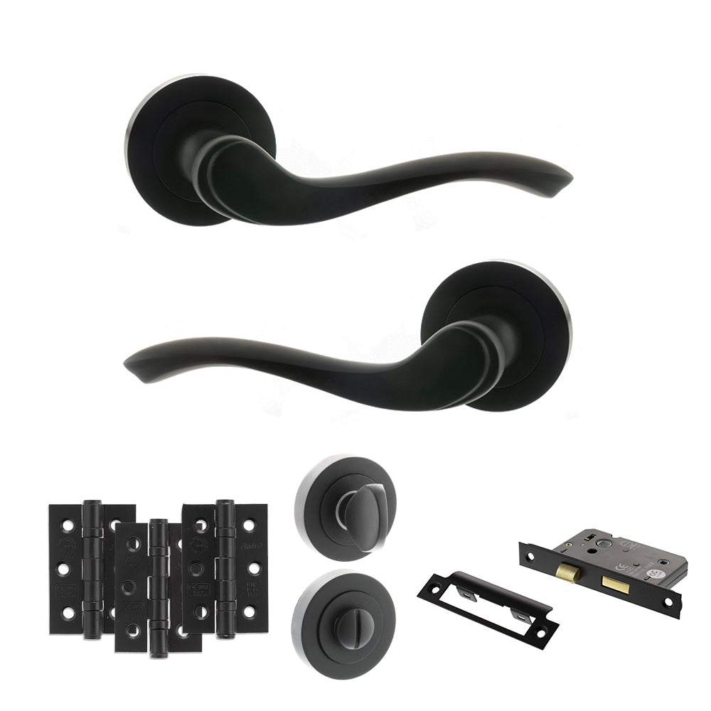 Atlantic OE178 Old English Warwick on Round Rose Door Handle Pack