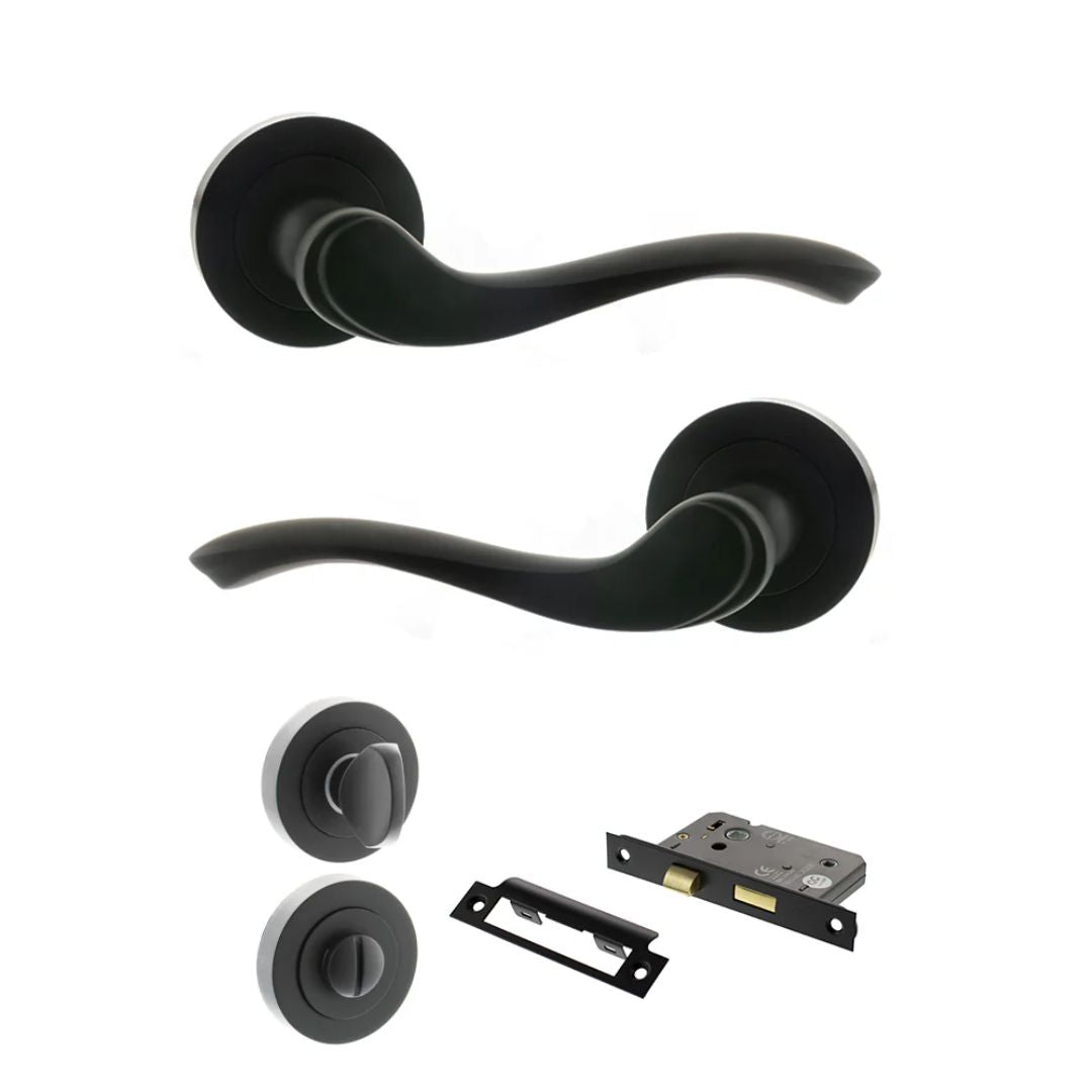 Atlantic OE178 Old English Warwick on Round Rose Door Handle Pack