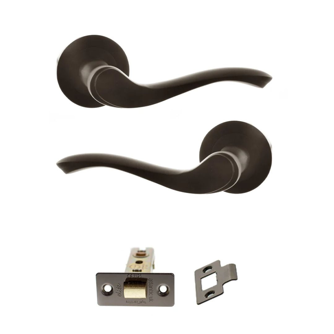 Atlantic OE178 Old English Warwick on Round Rose Door Handle Pack