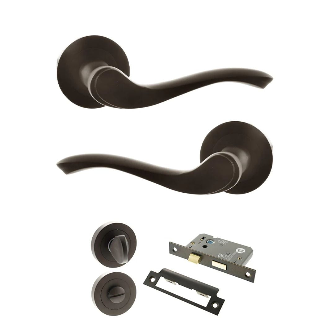Atlantic OE178 Old English Warwick on Round Rose Door Handle Pack