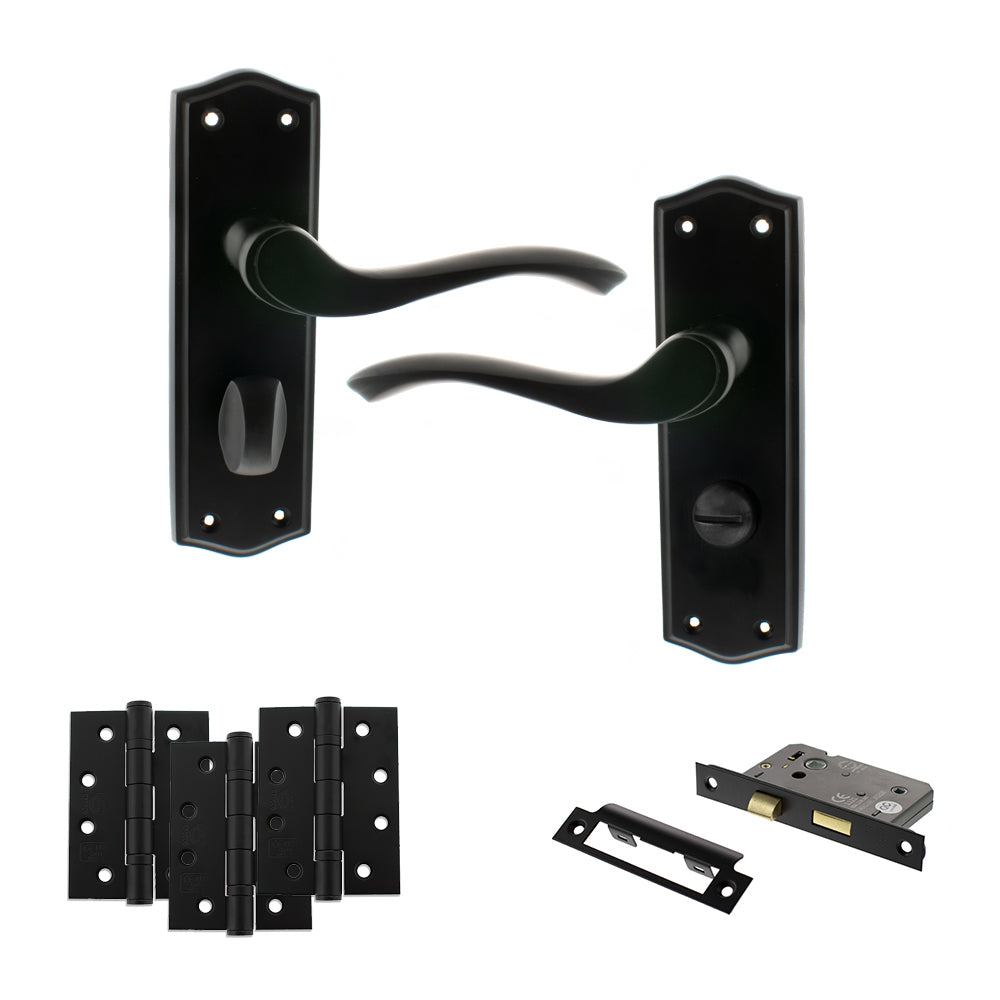 Atlantic OE178 Old English Warwick on Backplate Door Handle Pack