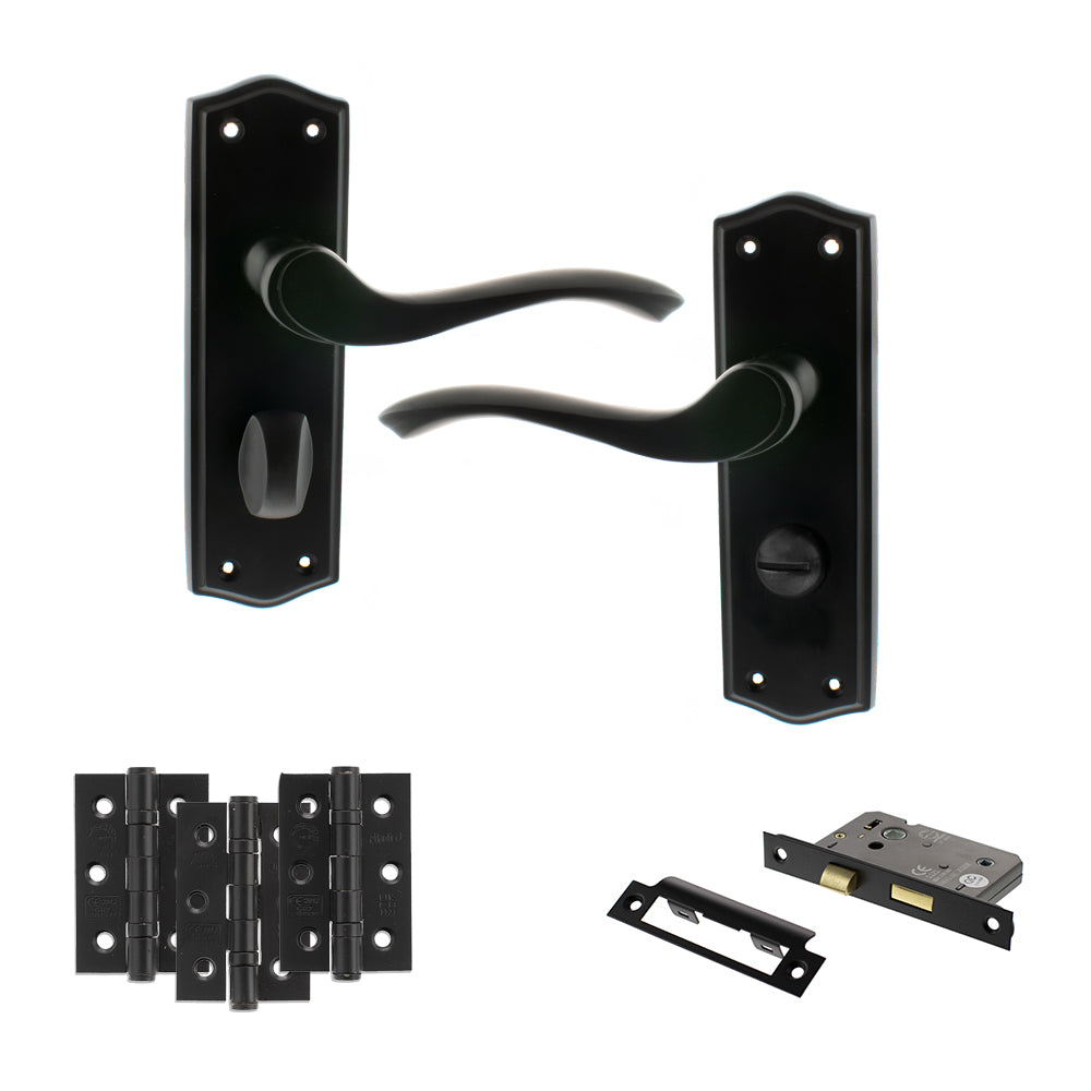 Atlantic OE178 Old English Warwick on Backplate Door Handle Pack