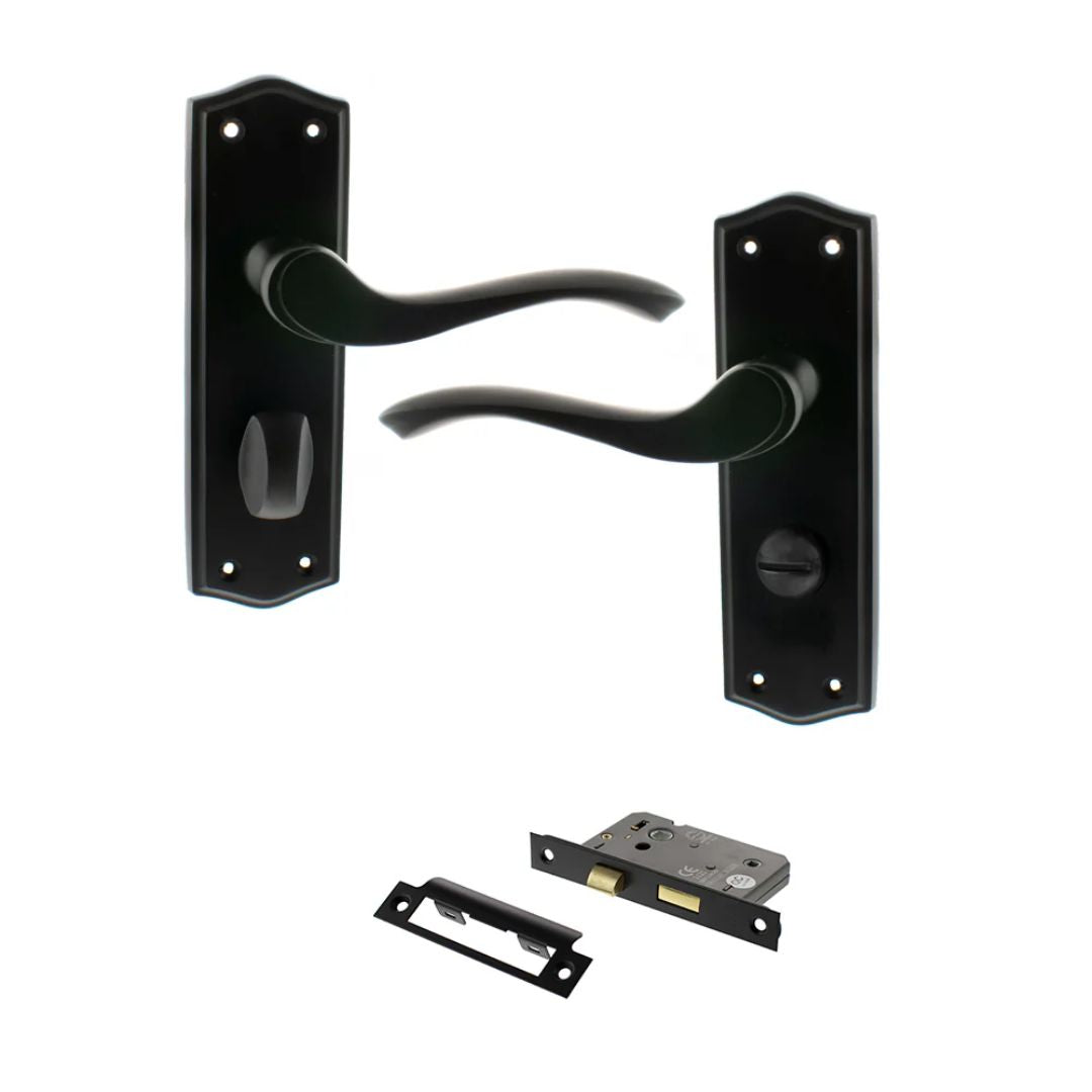 Atlantic OE178 Old English Warwick on Backplate Door Handle Pack