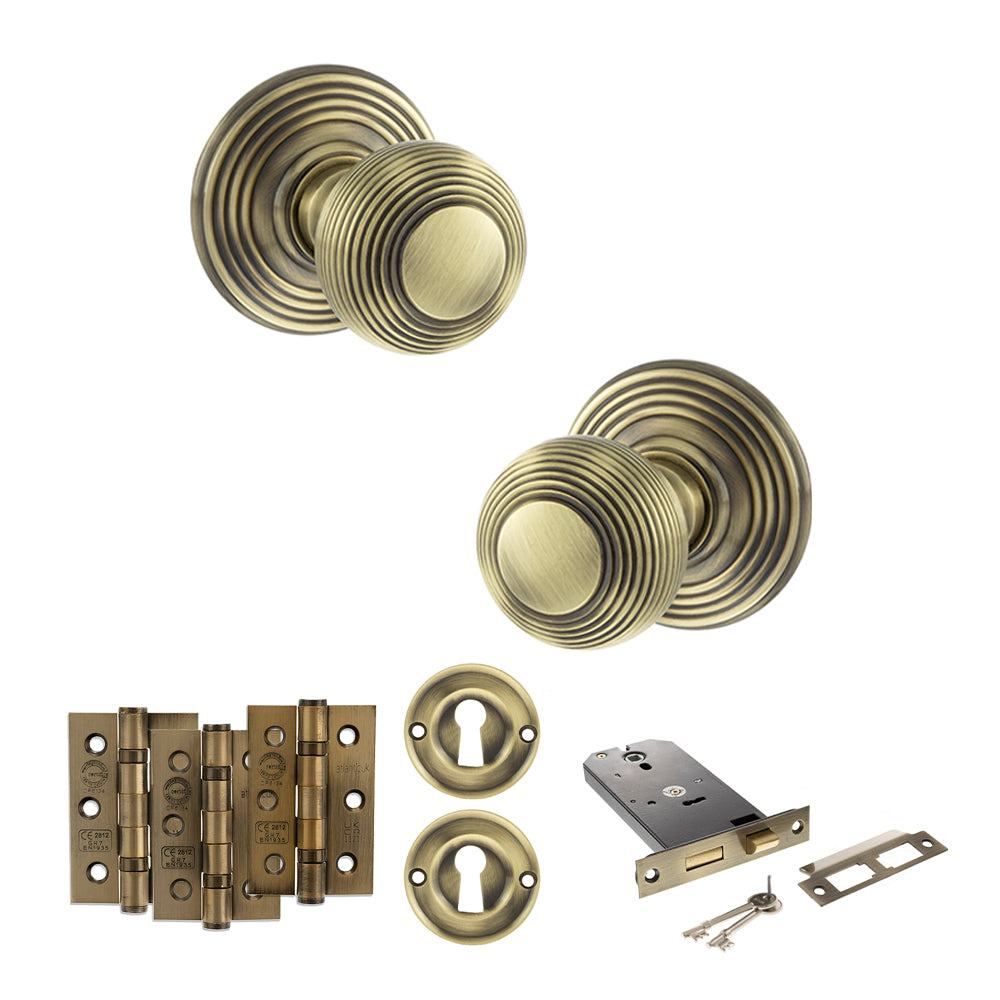 Atlantic OE50RMK Old English Ripon Mortice Knob Door Handle Pack