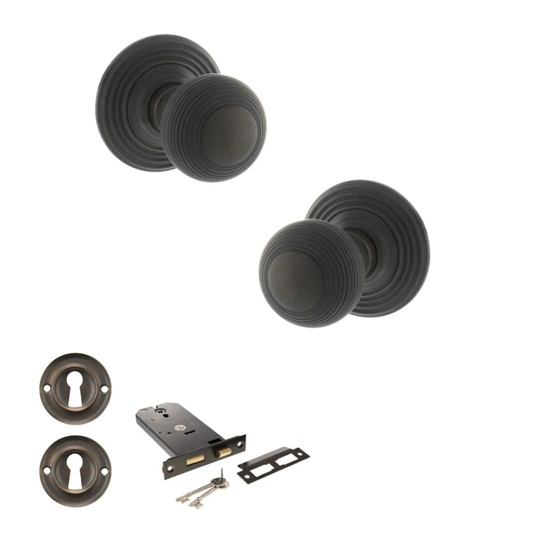 Atlantic OE50RMK Old English Ripon Mortice Knob Door Handle Pack