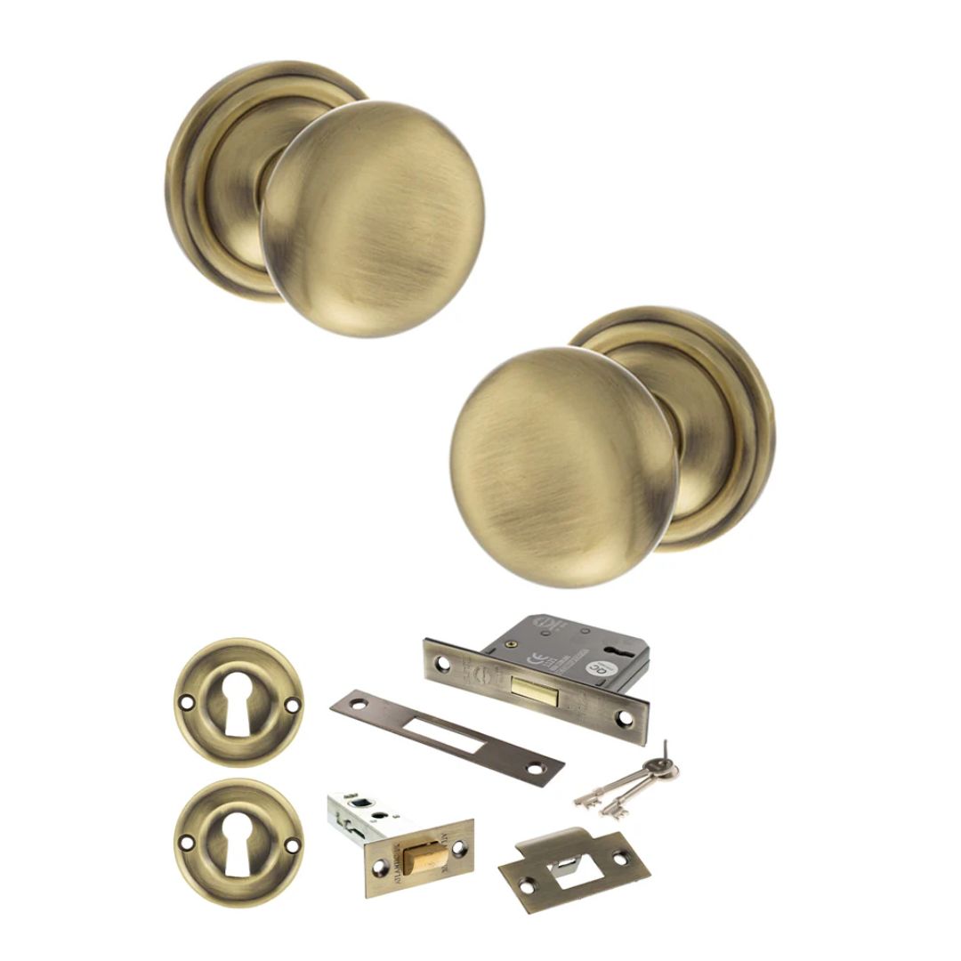 Atlantic OE58MMK Old English Harrogate Mortice Knob Door Handle Pack