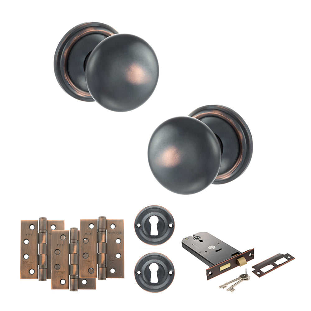 Atlantic OE58MMK Old English Harrogate Mortice Knob Door Handle Pack