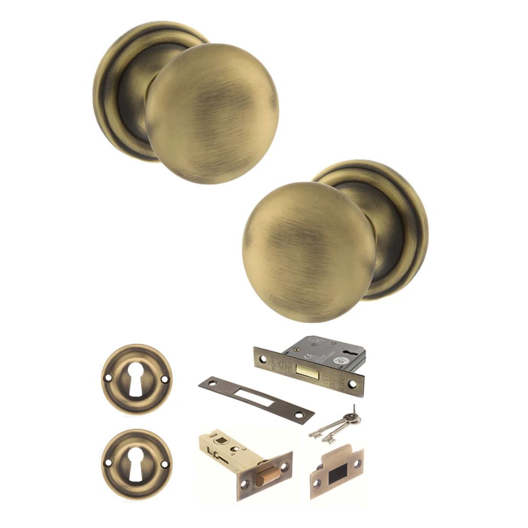 Atlantic OE58MMK Old English Harrogate Mortice Knob Door Handle Pack