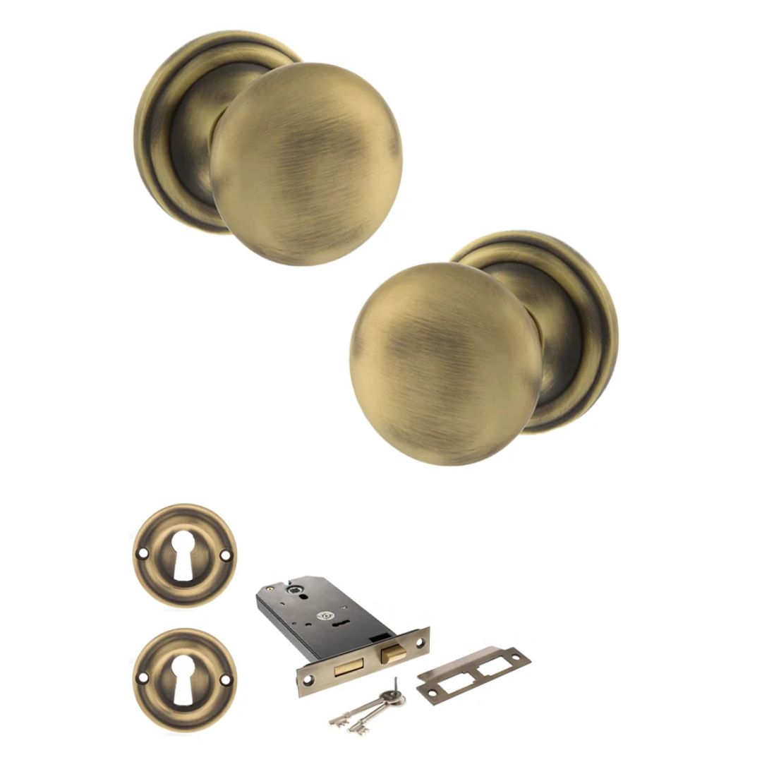 Atlantic OE58MMK Old English Harrogate Mortice Knob Door Handle Pack