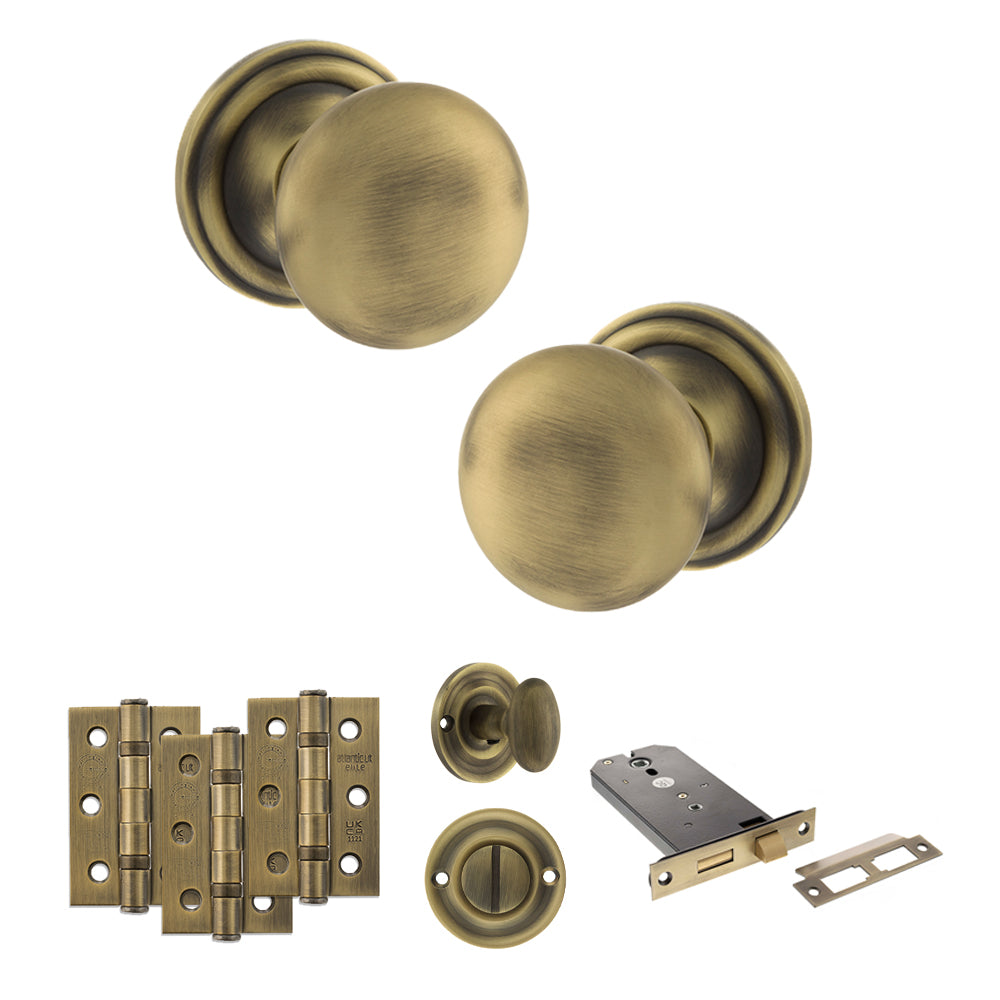 Atlantic OE58MMK Old English Harrogate Mortice Knob Door Handle Pack