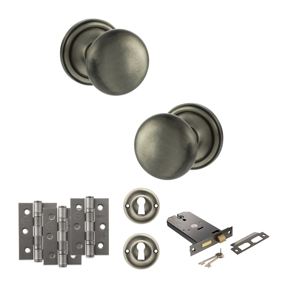 Atlantic OE58MMK Old English Harrogate Mortice Knob Door Handle Pack