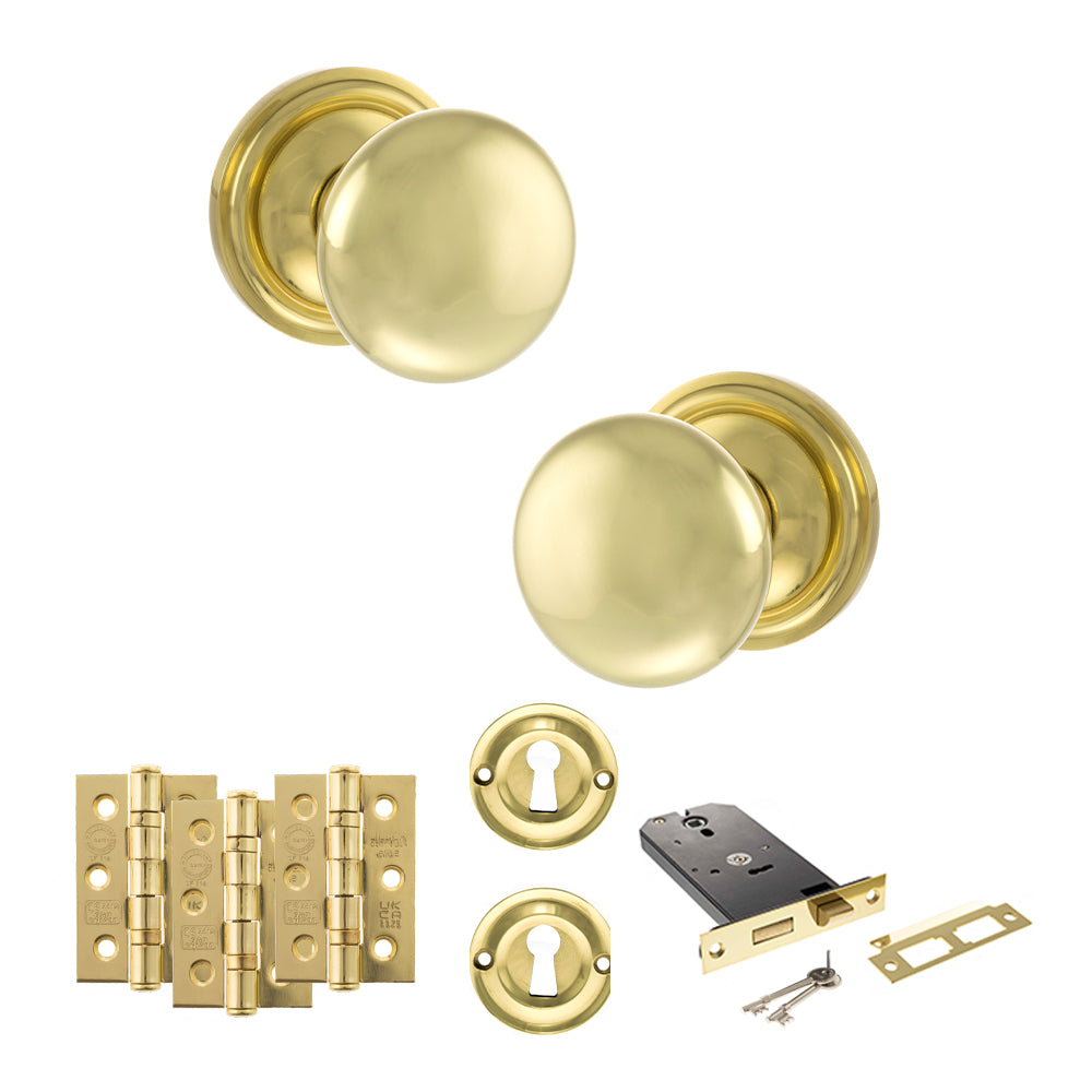 Atlantic OE58MMK Old English Harrogate Mortice Knob Door Handle Pack