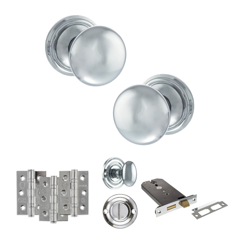 Atlantic OE58MMK Old English Harrogate Mortice Knob Door Handle Pack