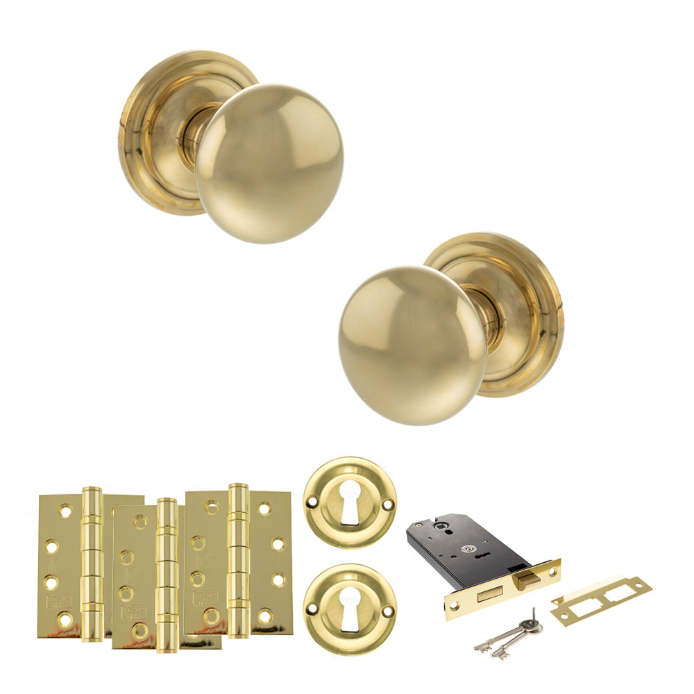 Atlantic OE58MMK Old English Harrogate Mortice Knob Door Handle Pack