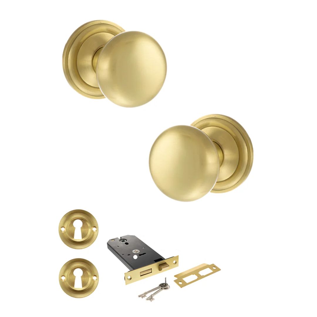 Atlantic OE58MMK Old English Harrogate Mortice Knob Door Handle Pack