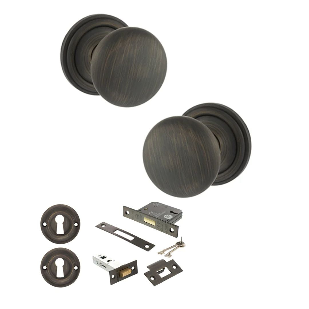 Atlantic OE58MMK Old English Harrogate Mortice Knob Door Handle Pack