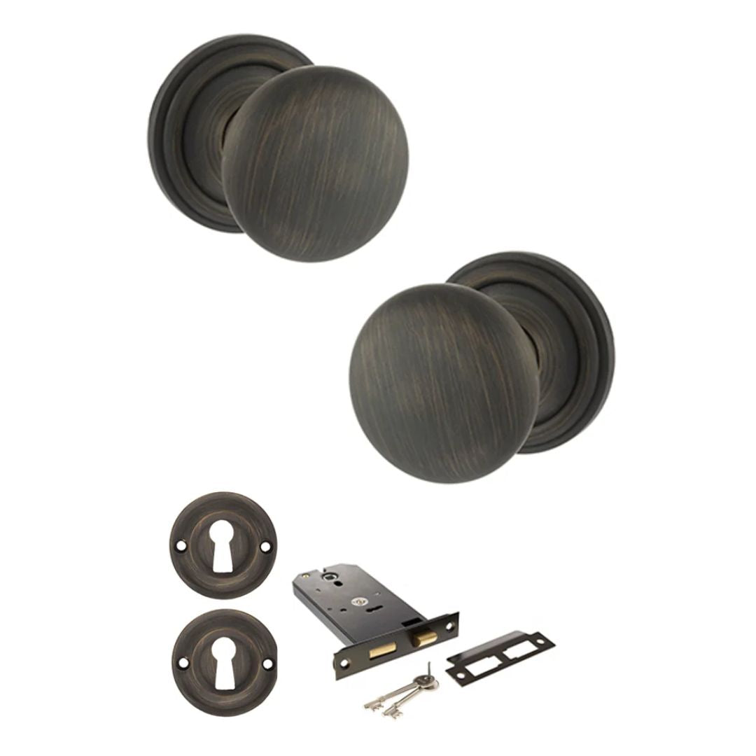 Atlantic OE58MMK Old English Harrogate Mortice Knob Door Handle Pack