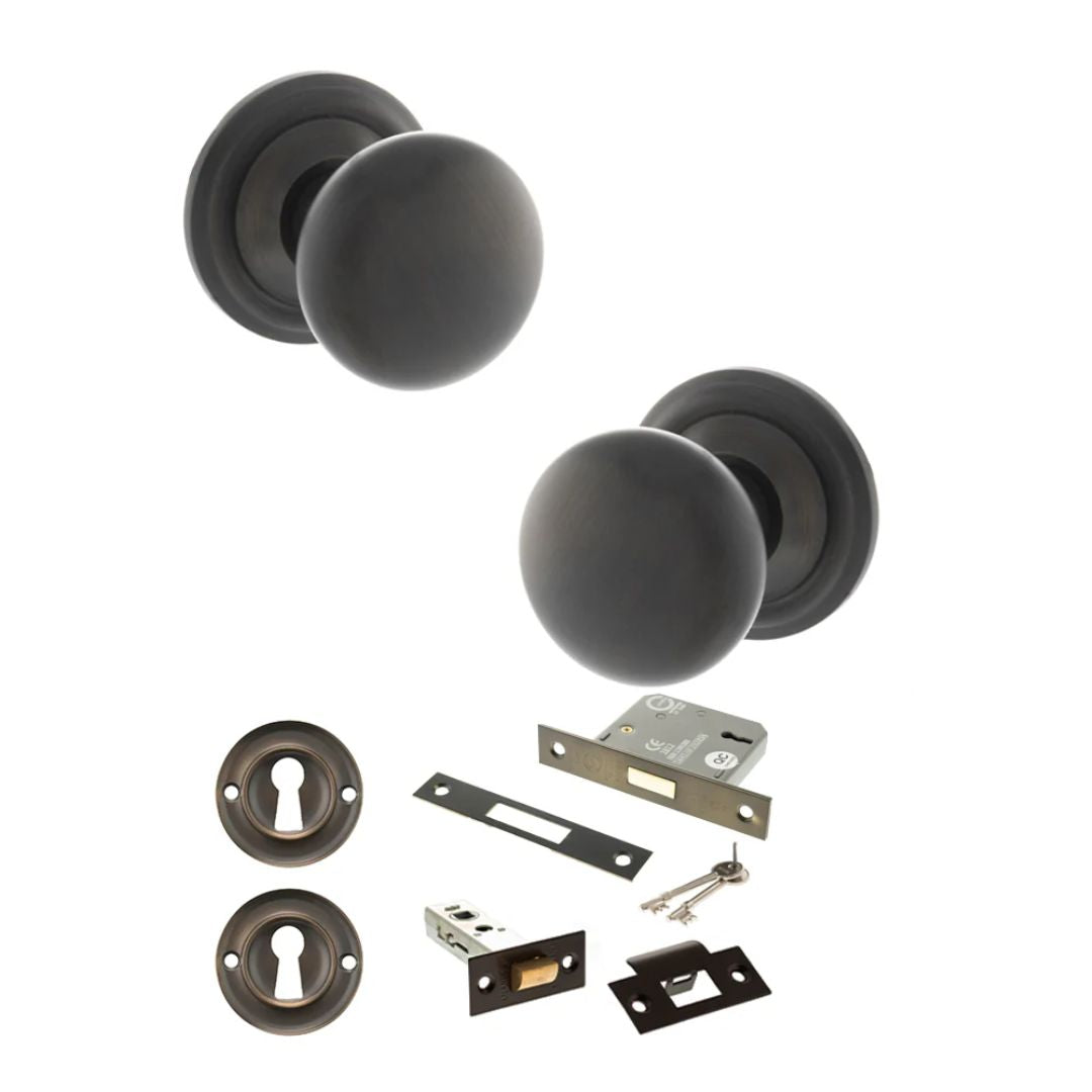 Atlantic OE58MMK Old English Harrogate Mortice Knob Door Handle Pack
