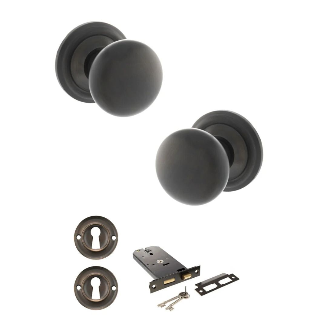 Atlantic OE58MMK Old English Harrogate Mortice Knob Door Handle Pack