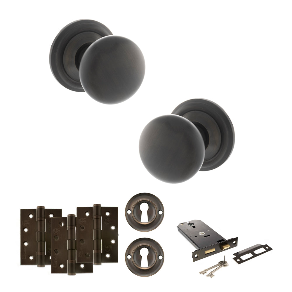 Atlantic OE58MMK Old English Harrogate Mortice Knob Door Handle Pack