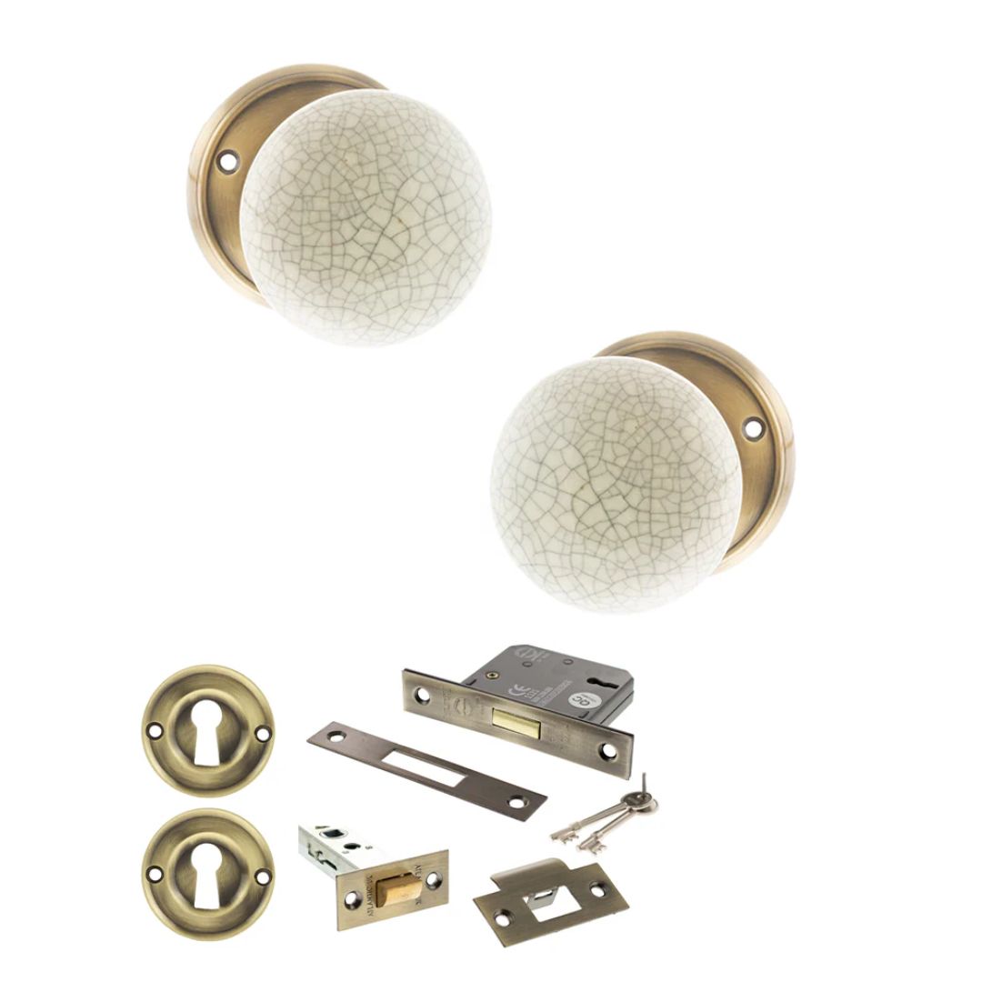Atlantic OE59CMK Old English Skipton Mortice Knob Door Handle Pack