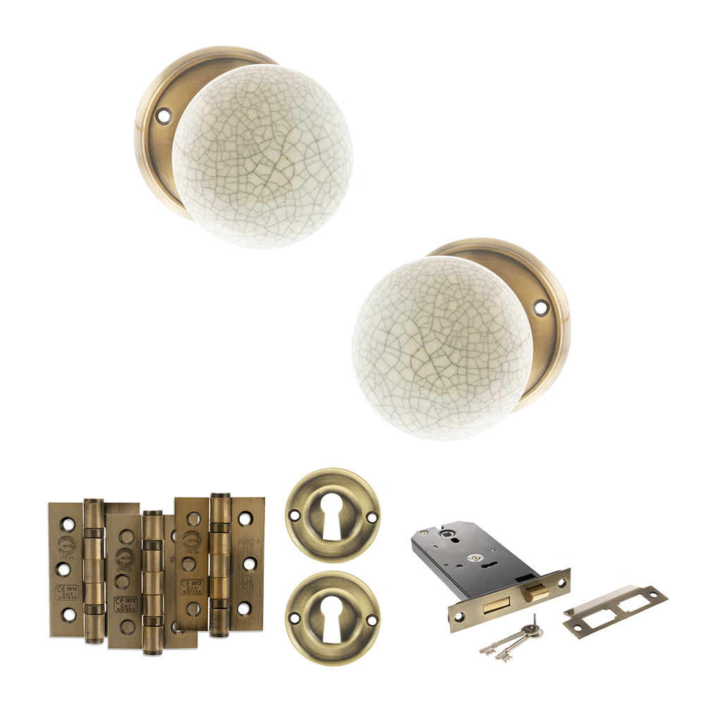 Atlantic OE59CMK Old English Skipton Mortice Knob Door Handle Pack