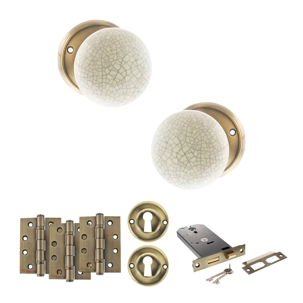 Atlantic OE59CMK Old English Skipton Mortice Knob Door Handle Pack