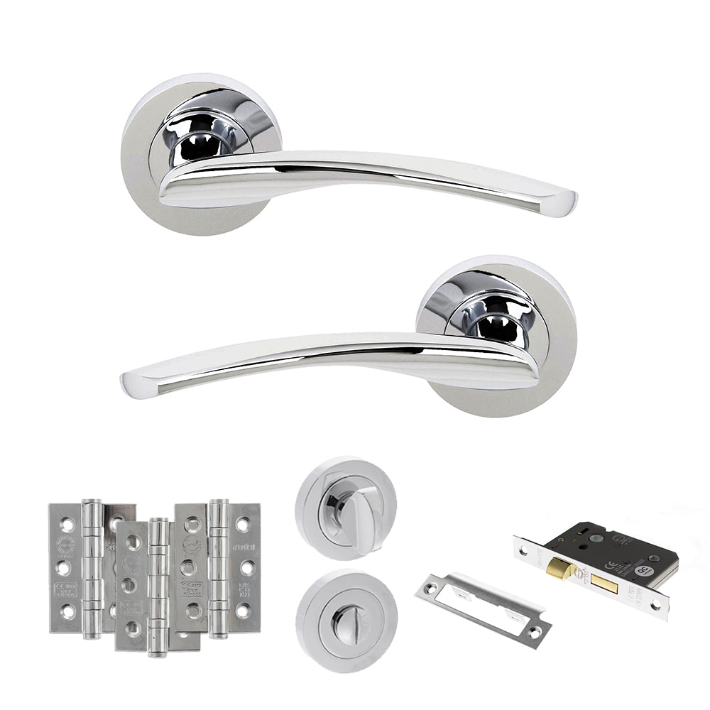 Atlantic S22R Status Arizona on Round Rose Door Handle Pack